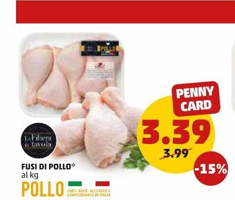 PENNY Fusi di pollo al kg offerta