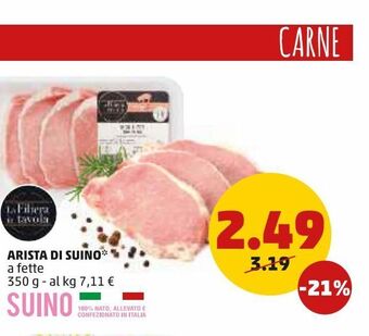 PENNY Arista di suino a fette 350 g offerta