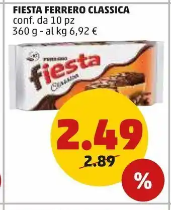 PENNY Fiesta ferrero classica conf 10 pz 360 g offerta