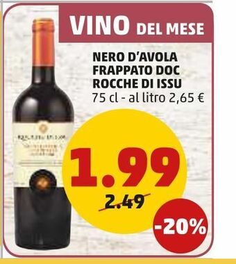 PENNY Nero d'avola frappato doc rocche di issu 75 cl offerta