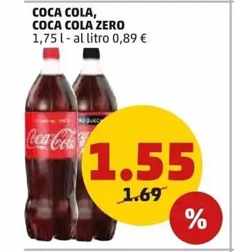 PENNY Coca-cola zero coca-cola 1.75 l offerta