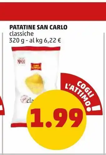 PENNY Patatine san carlo clasdiche 320g offerta