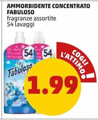 PENNY Ammorbidente concentrato fabuloso fragranze assortite 54 lavaggi offerta