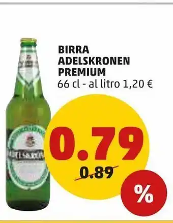 PENNY Birra adelskronen premium 66 cl offerta