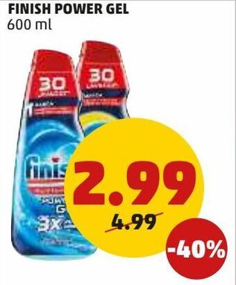 PENNY Finish power gel 600 ml offerta