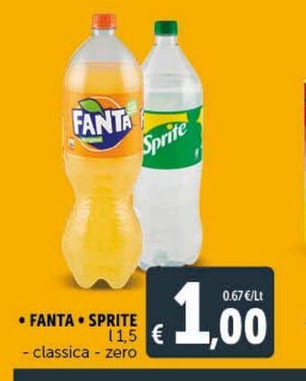 Deco Supermercati Fanta sprite offerta