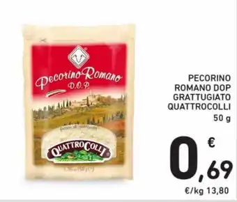 Spazio Conad Pecorino romano dop grattugiato quattro colli offerta