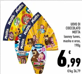 Conad Superstore Uovo di ciopccolato motta looney tunes, masha e orso offerta