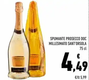 Spumante prosecco doc millesimato sant'orsola