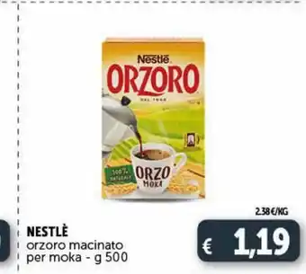 Deco Supermercati Orzo macinato per moka g 500 nestlé offerta