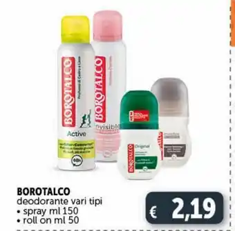 Deco Supermercati Deodorante spray borotalco offerta