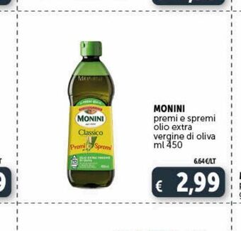 Deco Maxistore Olio extra vergine di oliva monini offerta