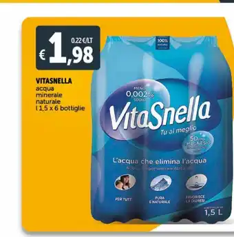 Deco Maxistore Acqua minerale naturale vitasnella offerta