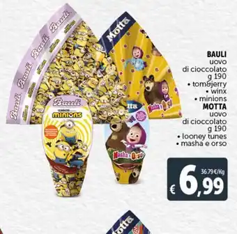 Deco Supermercati Uova di cioccolato bauli motta offerta