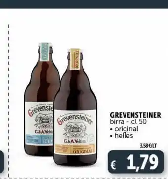 Deco Superstore Birra grevensteiner cl 50 original, helles offerta
