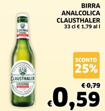 Clausthaler Birra Analcolica 33 cl