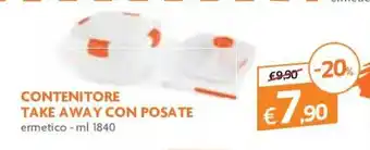 Famila Contenitore Take Away con Posate 1840ml offerta