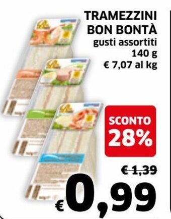 Bon Bontà Tramezzini 140 g