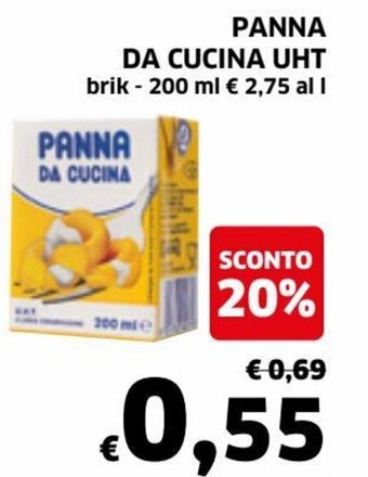 Panna da Cucina UHT 200 ml