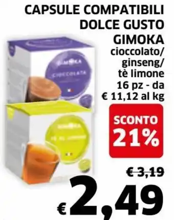Gimoka Dolce Gusto Capsule Compatibili 16 pz