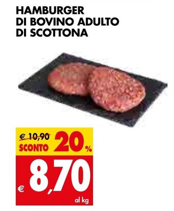 Tigros Hamburger di Bovino Adulto di Scottona offerta
