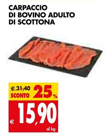 Tigros Carpaccio di Bovino Adulto di Scottona offerta