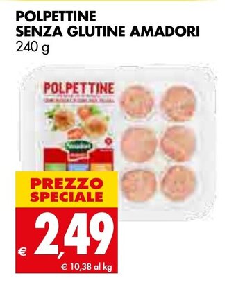 Tigros Amadori Polpettine Senza Glutine 240 g offerta