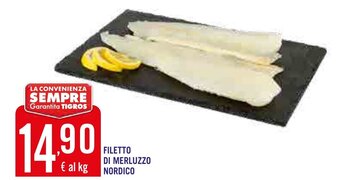 Tigros Filetto di Merluzzo Nordico offerta