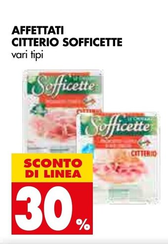 Tigros Citterio Sofficette Affettati offerta