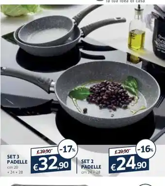 Famila Set 3 Padelle 20+24+28cm offerta