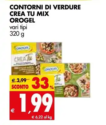 Tigros Orogel Contorni di Verdure Crea Tu Mix 320 g offerta