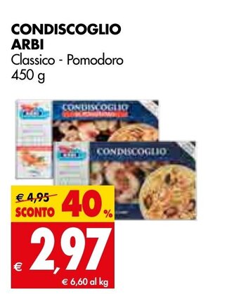 Tigros Arbi Condiscoglio 450 g offerta