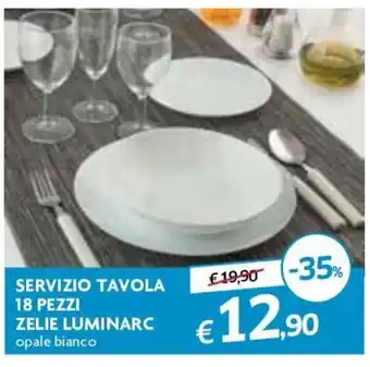 Famila Zelie Luminarc Servizio Tavola 18 Pezzi offerta