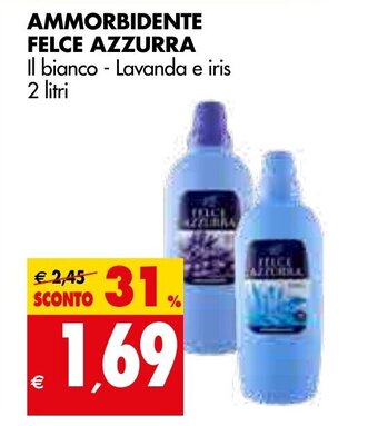 Tigros Felce Azzurra Ammorbidente 2 litri offerta