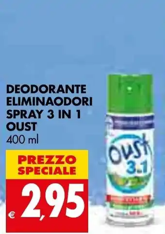 Oust Deodorante Emilinaodori Spray 3 in 1 400 ml