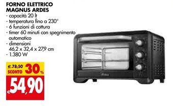 Eof4p04x forno elettrico 72 l acciaio inossidabile a+ offerta di Unieuro