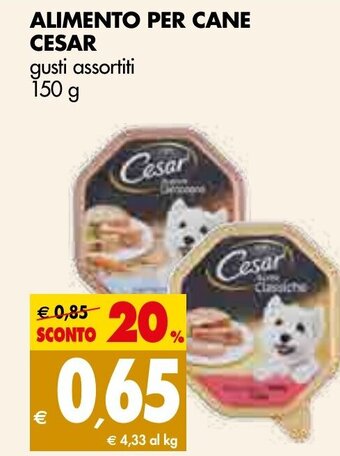 Tigros Cesar Alimento per Cane 150 g offerta