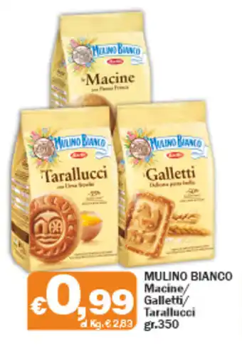 Primo Prezzo Mulino Bianco Macine/Galletti/Tarallucci 350 gr. offerta