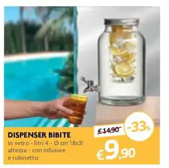 Famila Bibite Dispenser 4 litri 18x31cm offerta