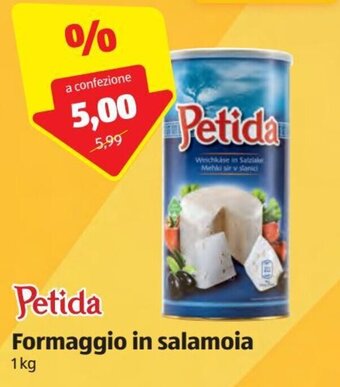 ALDI Petida Formaggio in salamoia 1 kg offerta