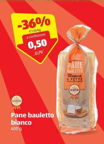 ALDI Pane bauletto bianco la cesta 400 g offerta