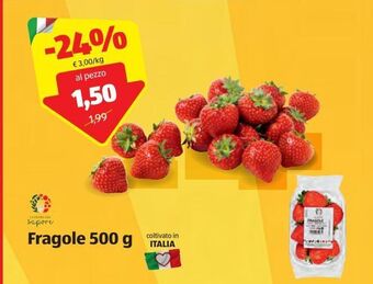 ALDI Fragole 500 g i colori del sapore offerta