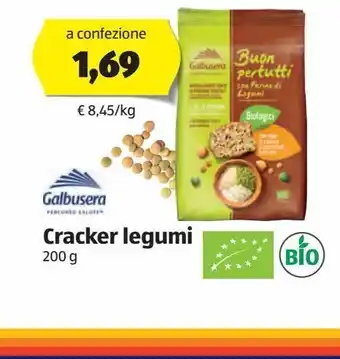 ALDI Crackers legumi galbusera 200 g offerta