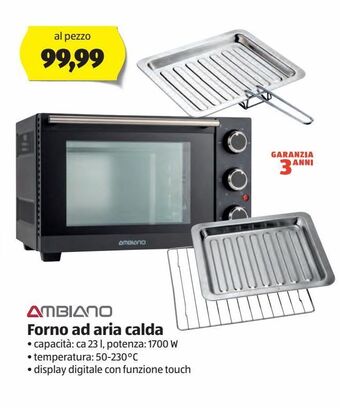 Eof4p04x forno elettrico 72 l acciaio inossidabile a+ offerta di Unieuro