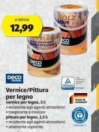 ALDI Vernice/pittura per legno decostyle offerta