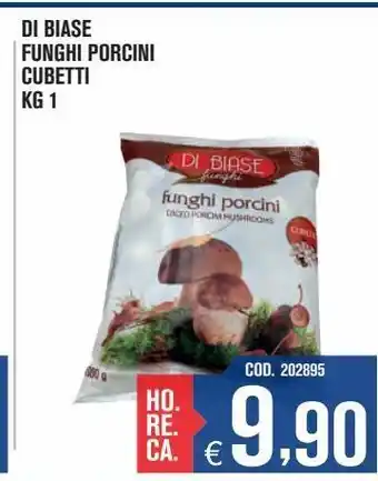 Adhoc Di biase funghi porcini cubetti 1 kg offerta