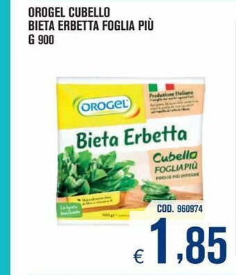 Adhoc Orogel cubello bieta erbetta foglia più g 900 offerta