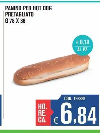 Adhoc Panini per hot dog pretagliato g 78x36 offerta