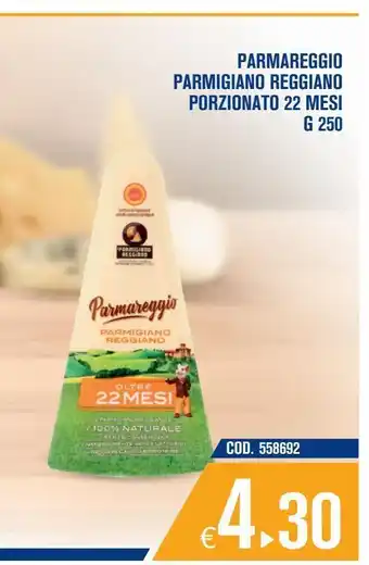 Adhoc Parmigiano reggiano parmareggio porzionato 22 mesi g 250 offerta