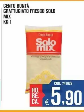 Adhoc Grattugiato fresco solo mix cento bonta kg 1 offerta